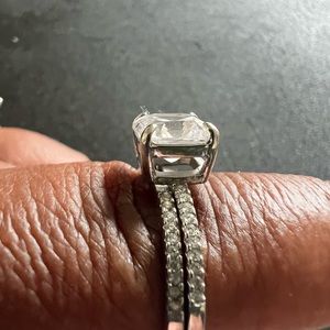 Cubic Zirconia wedding set